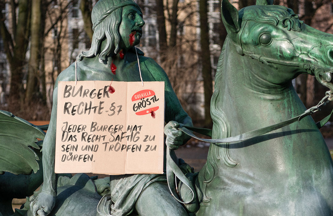Branding für Guerilla Gröstl Foodtruck und Foodhous für Burger und Fries in Nürnberg, Fürth und Erlangen - wording Burgerrechte Burgerpflichten