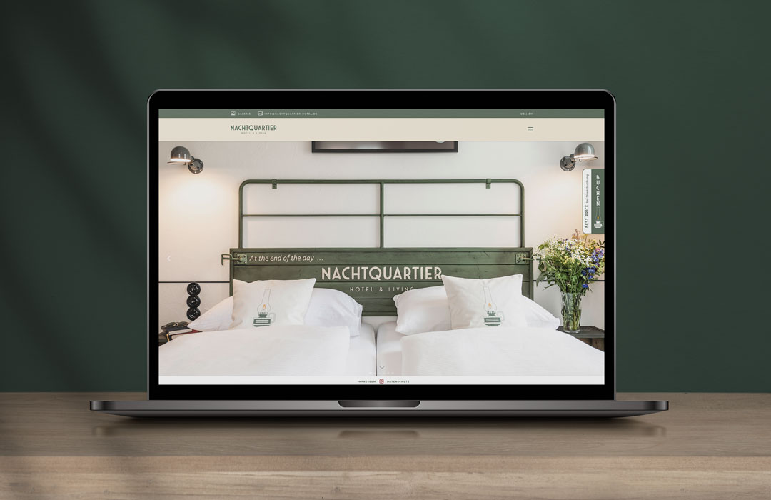 toc designstudio - Nachtquartier Hotel & Living - Corporate Design & Webseite